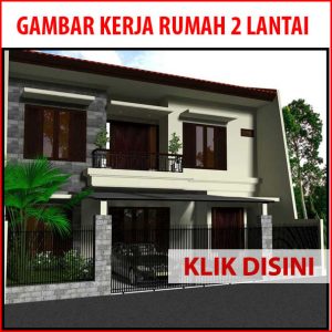 Gambar Kerja Rumah Tinggal 2 Lantai a