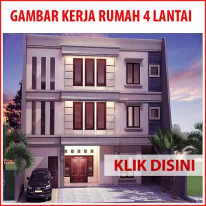 Gambar Kerja Rumah Tinggal 4 Lantai