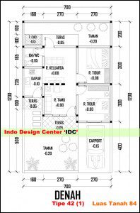 Denah Tipe 42 Terbaik (1)