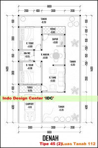 Denah Tipe 45 (2)