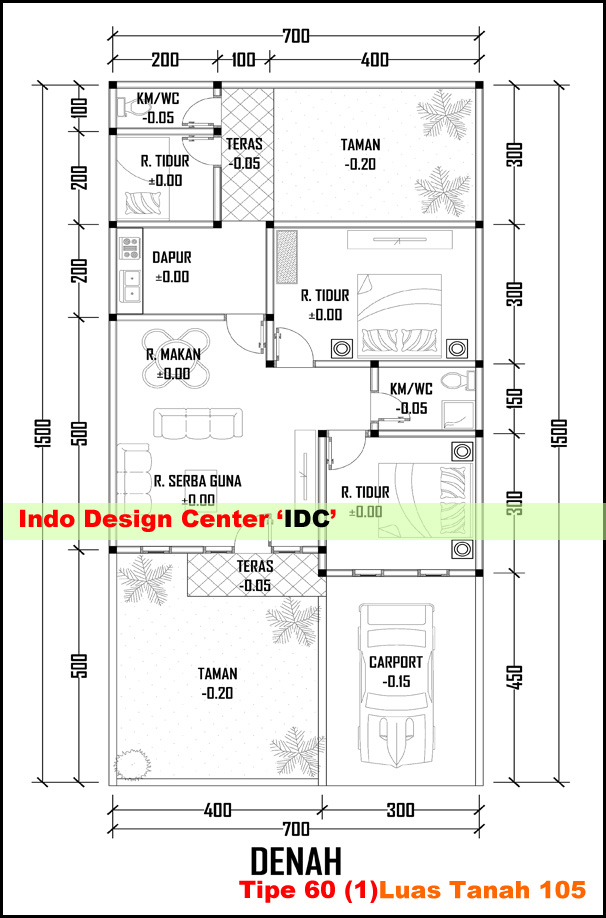 Denah Tipe 60 a Terbaik 1 (1)
