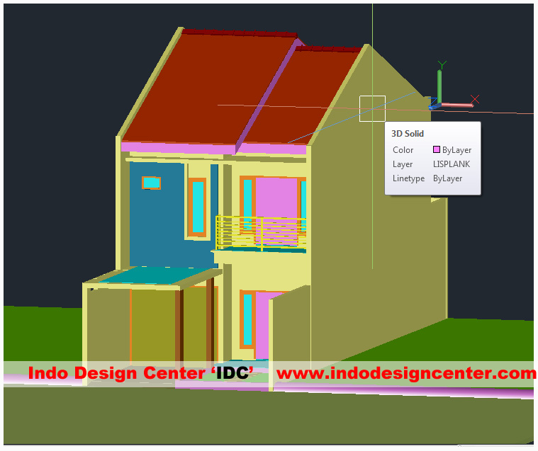 Fasad Rumah 2 AutoCAD