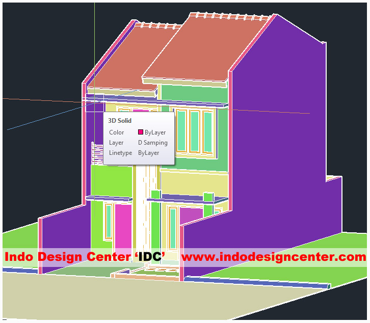 Fasad Rumah 4 AutoCAD
