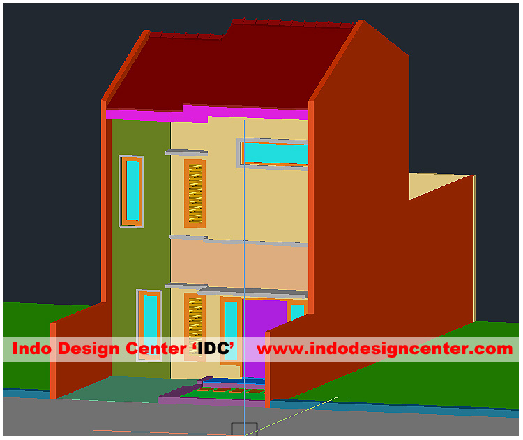 Fasad Rumah 6 AutoCAD