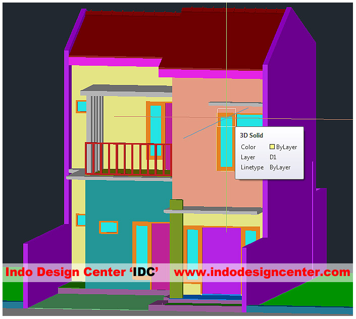 Fasad Rumah 7 AutoCAD