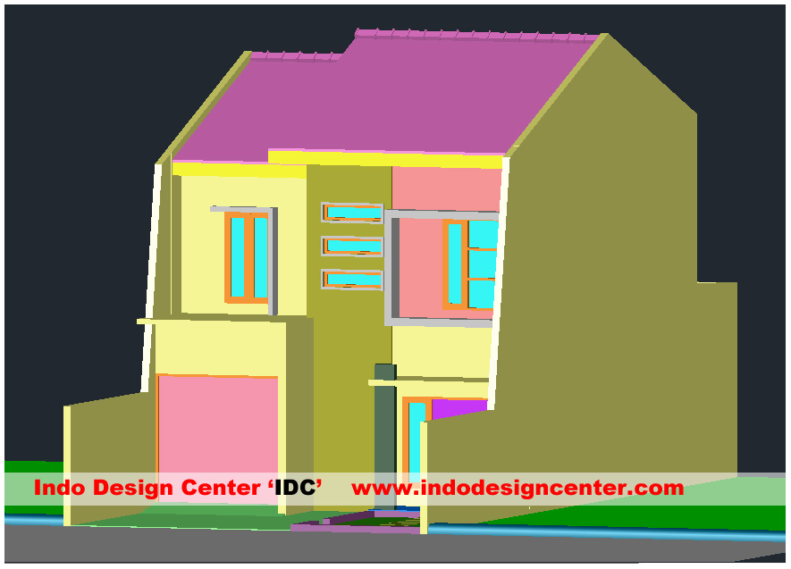 Fasad Rumah 9 AutoCAD