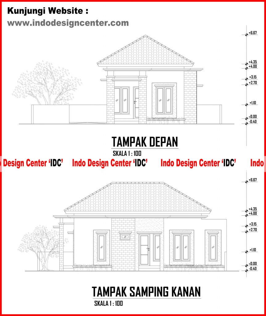 003.Tampak Depan Dan Tampak Samping Kanan