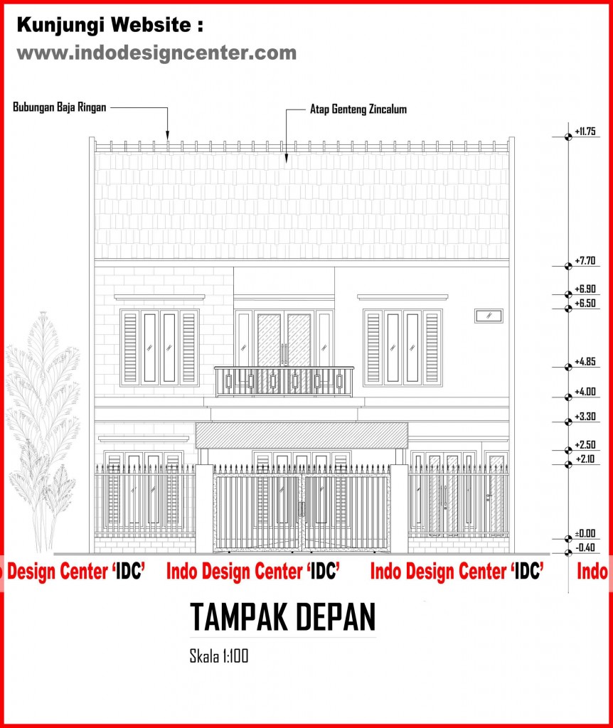 004.Tampak Depan