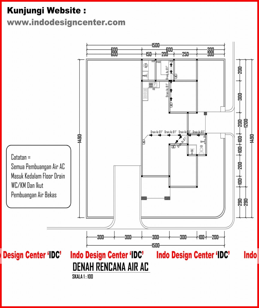 018.Denah Instalasi Air AC