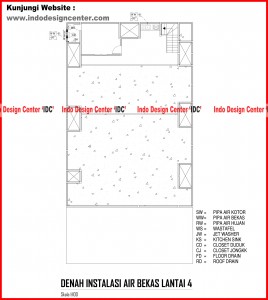 031.Denah Instalasi Air Bekas Lantai 4