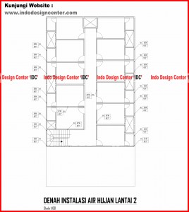 033.Denah Instalasi Air Hujan Lantai 2