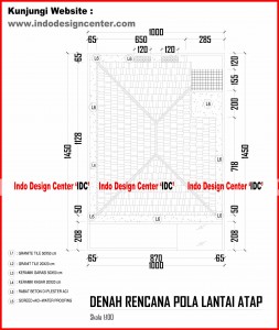 034.Denah Rencana Pola Lantai Atap