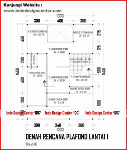 035.Denah Rencana Plafond Lantai 1