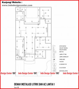 036.Denah Instalasi Listrik Dan AC Lantai 1