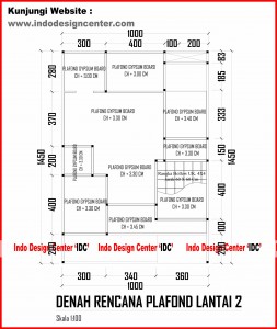 036.Denah Rencana Plafond Lantai 2