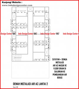041.Denah Instalasi Air AC Lantai 2