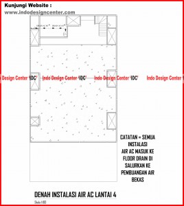 043.Denah Instalasi Air AC Lantai 4