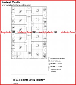 045.Denah Rencana Pola Lantai 2