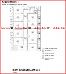046.Denah Rencana Pola Lantai 3