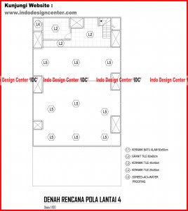 047.Denah Rencana Pola Lantai 4