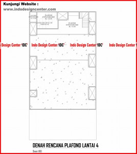 051.Denah Rencana Plafond Lantai 4