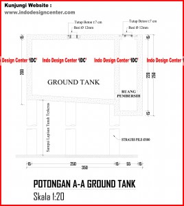 056.Potongan A-A Ground Tank
