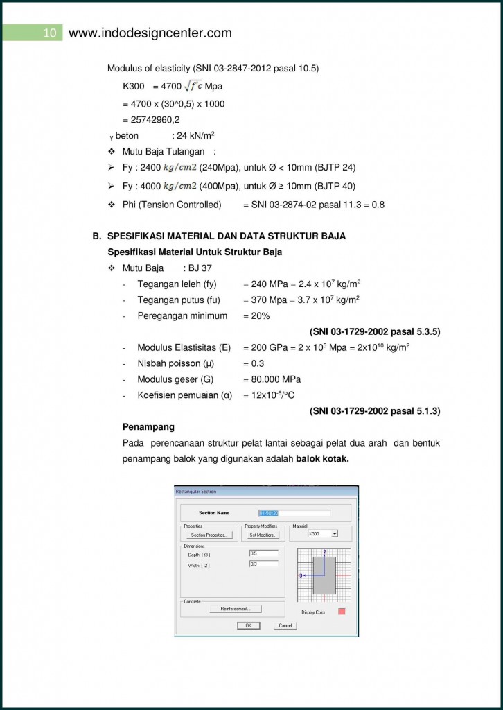ETABS Analisa Struktur Apartemen (10)