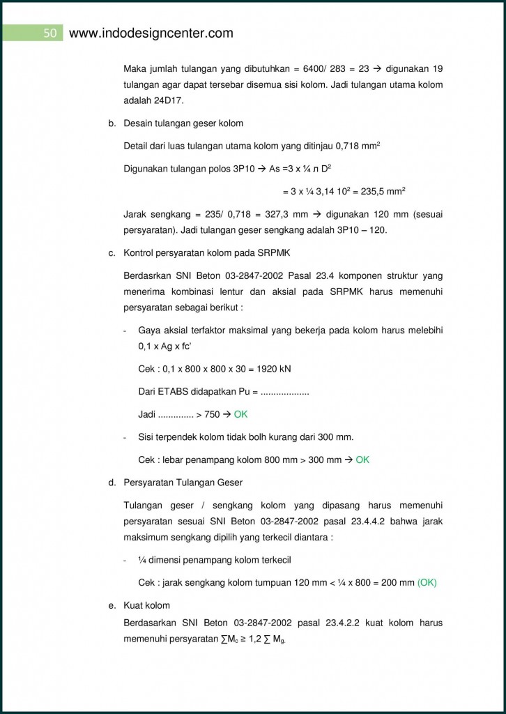 ETABS Analisa Struktur Apartemen (50)