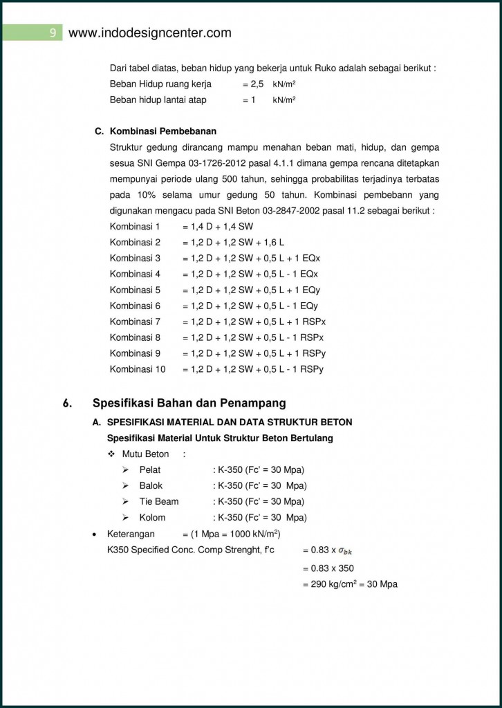ETABS Analisa Struktur Apartemen (9)
