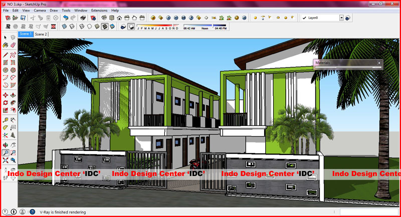 SketchUp Rumah Kontrakan 1