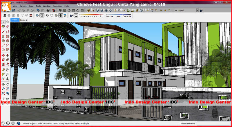 SketchUp Rumah Kontrakan 4