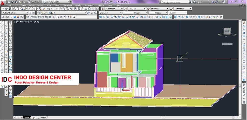Hasil Kursus CAD 2D & 3D Pak Rudi Cibaduyut Bandung Jawa Barat (3)