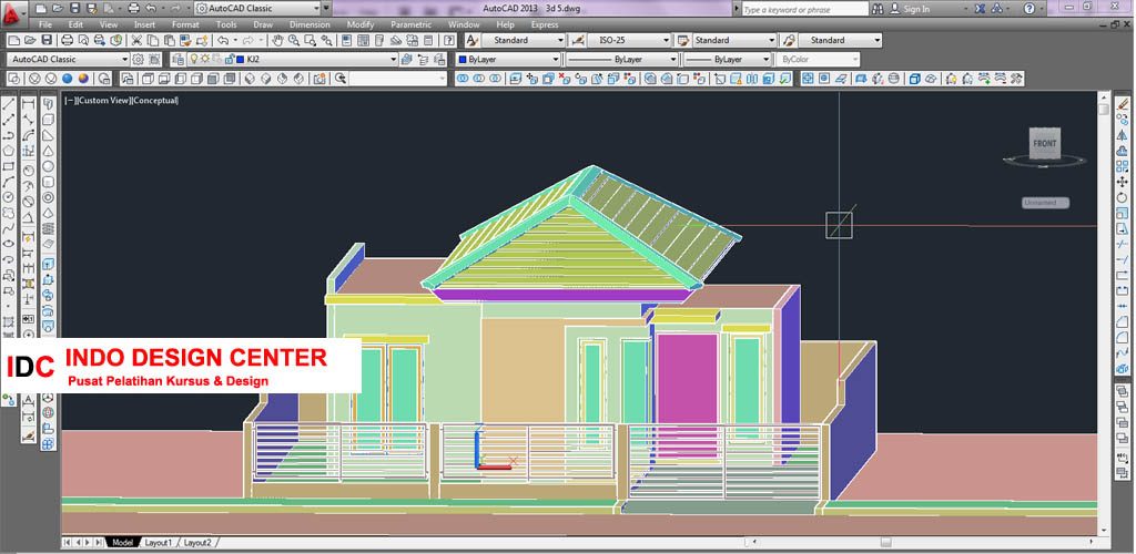 Hasil Kursus CAD 2D & 3D Pak Yuda Sukajadi Bandung Jawa Barat (2)
