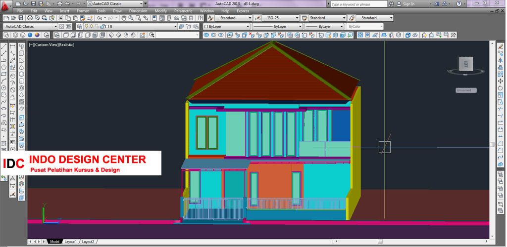 Hasil Kursus CAD 2D & 3D Pak Yuli Buah Batu Bandung Jawa Barat (2)