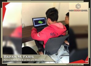Kursus 2D, 3D dan 3Ds Max + Vray M. Faris di Bandung