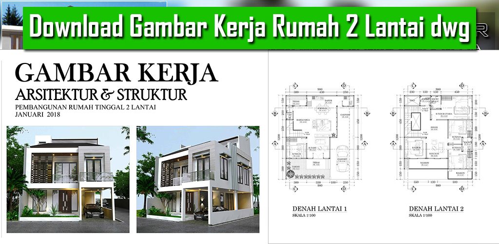 Download Gambar Kerja Rumah 2 Lantai dwg, Download Gambar Kerja Rumah Minimalis 2 Lantai Bestek Rumah 2 Lantai Dwg