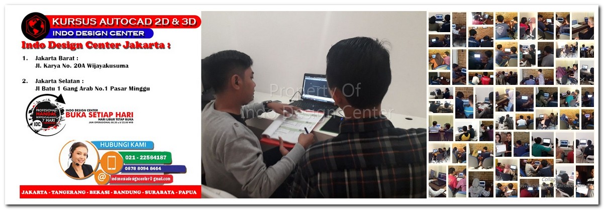 Kursus AutoCAD 2D & 3D Di Kedaung Kali Angke Jakarta Barat - Jakarta Selatan - Bekasi - Tangerang - Bandung - Surabaya