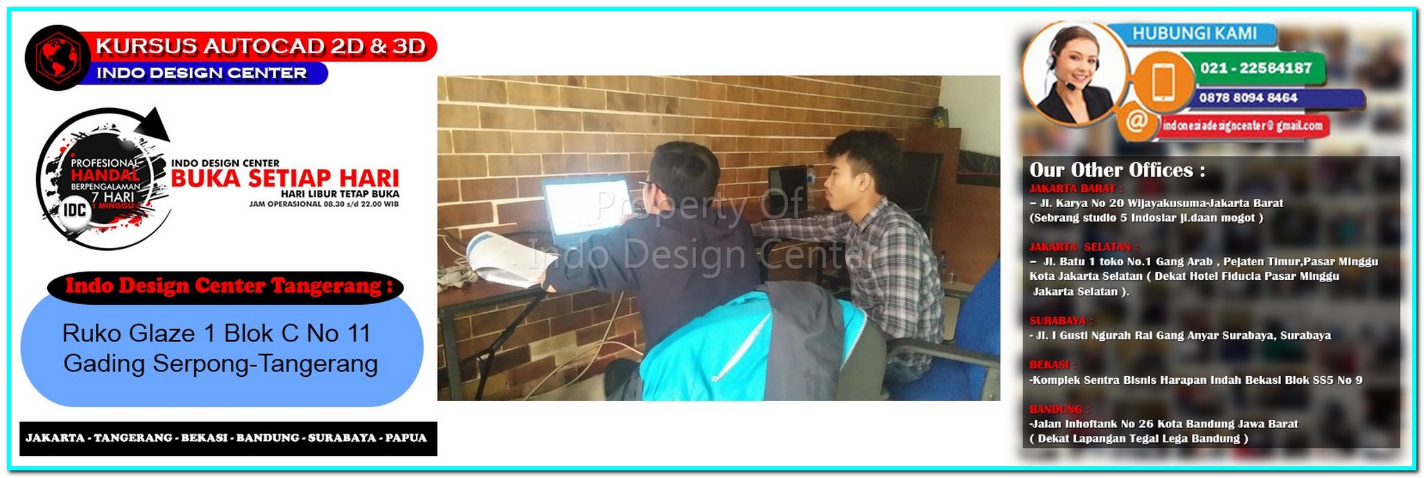 Kursus AutoCAD & Sketchup di Pondok Kacang Timur - Tangerang - Jakarta - Bekasi - Bandung - Surabaya