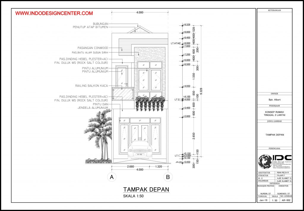 002 Tampak Depan Rumah Pak Albert Yogyakarta