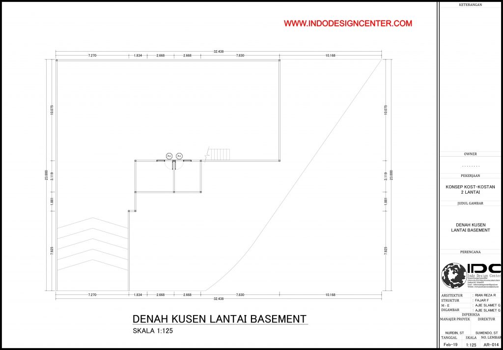 014 - Denah Kusen Lantai Basement Autocad Dwg Yogyakarta