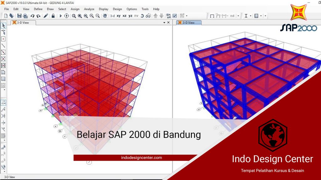 Belajar SAP 2000 di Bandung