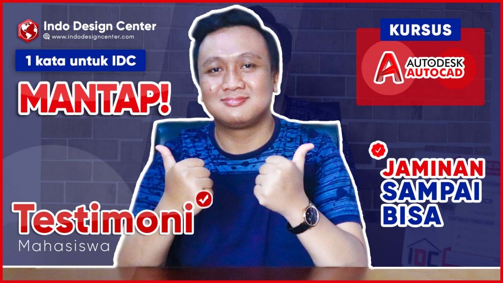 1 kata untuk idc MANTAP👍👍JAMINAN SAMPAI BISA Kursus Autocad 2D&3D @Testimoni Mahasiswa Di Bekasi-art