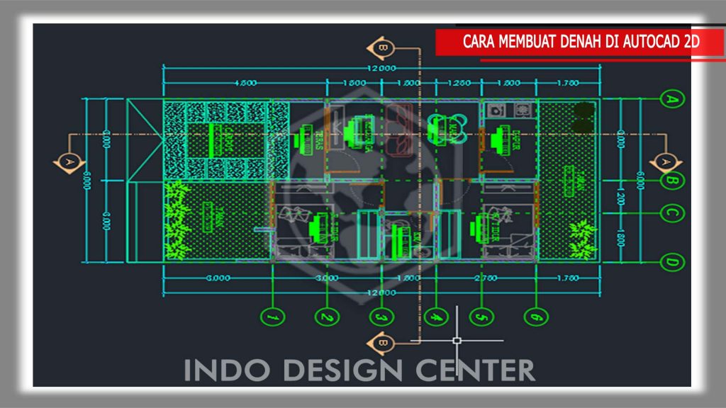1. CARA MEMBUAT DENAH DI AUTOCAD