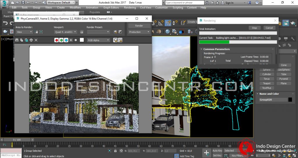 Proses Rendering MAX