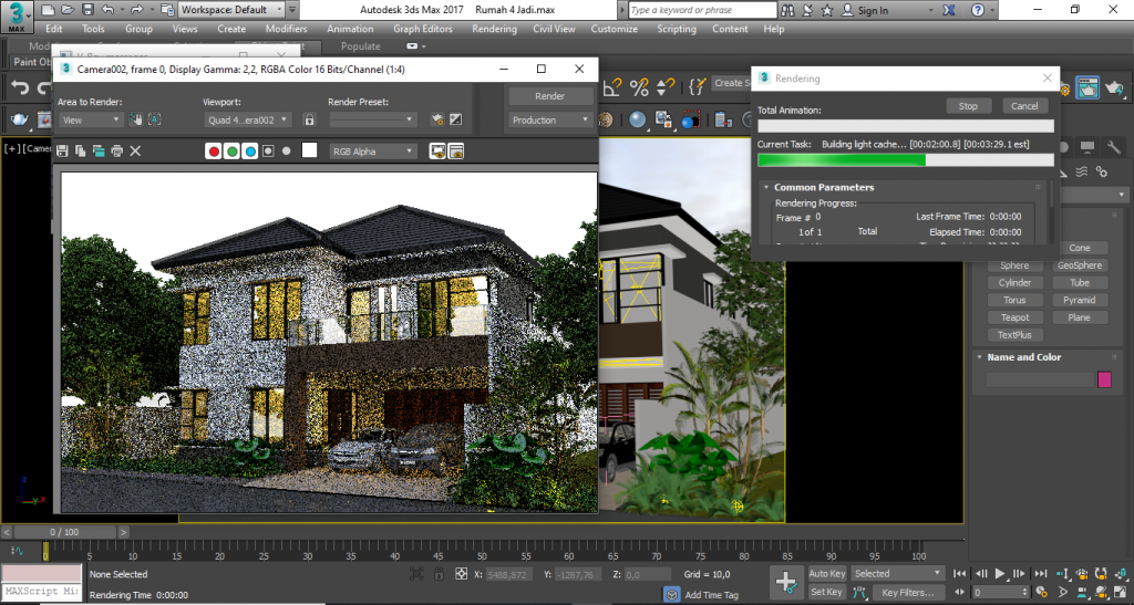 Proses Rendering MAX 3