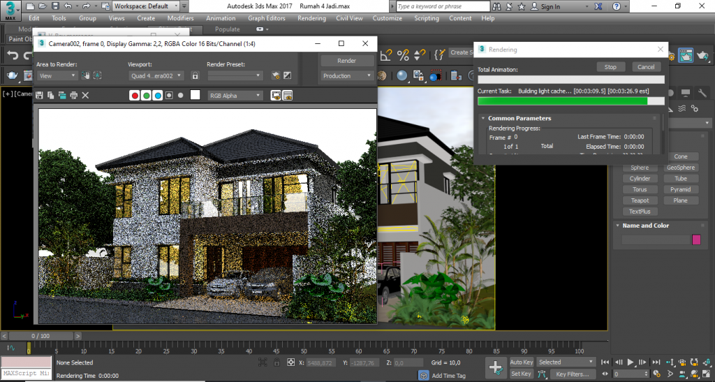 Proses Rendering MAX 4