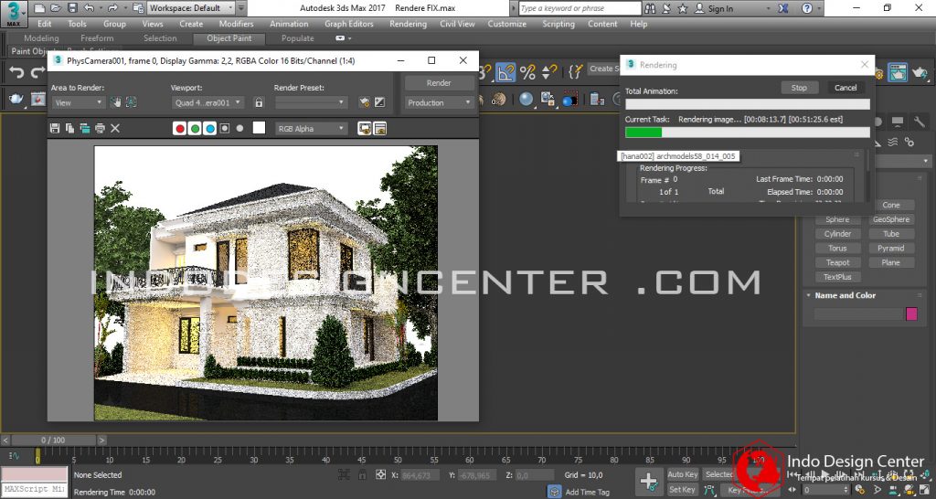 Proses Rendering MAX 1