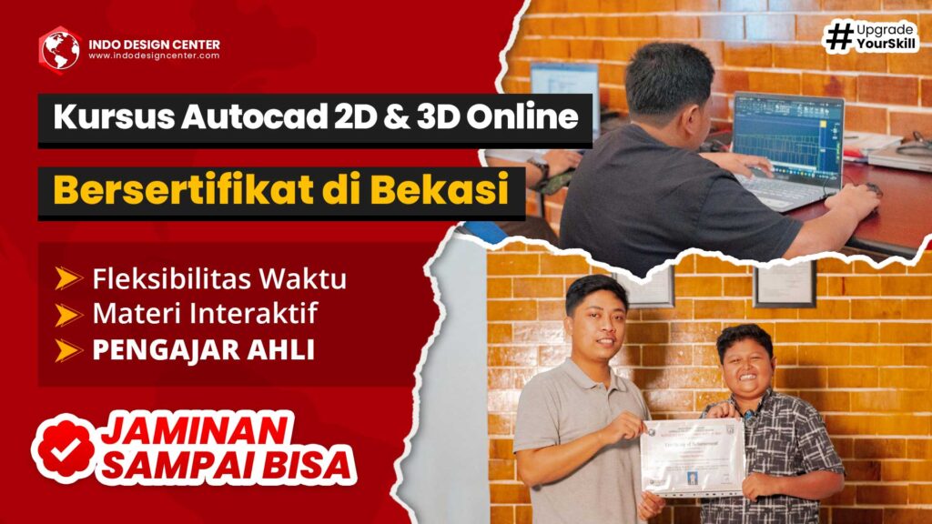 Kursus AutoCAD 2D dan 3D Online Bersertifikat di Bekasi