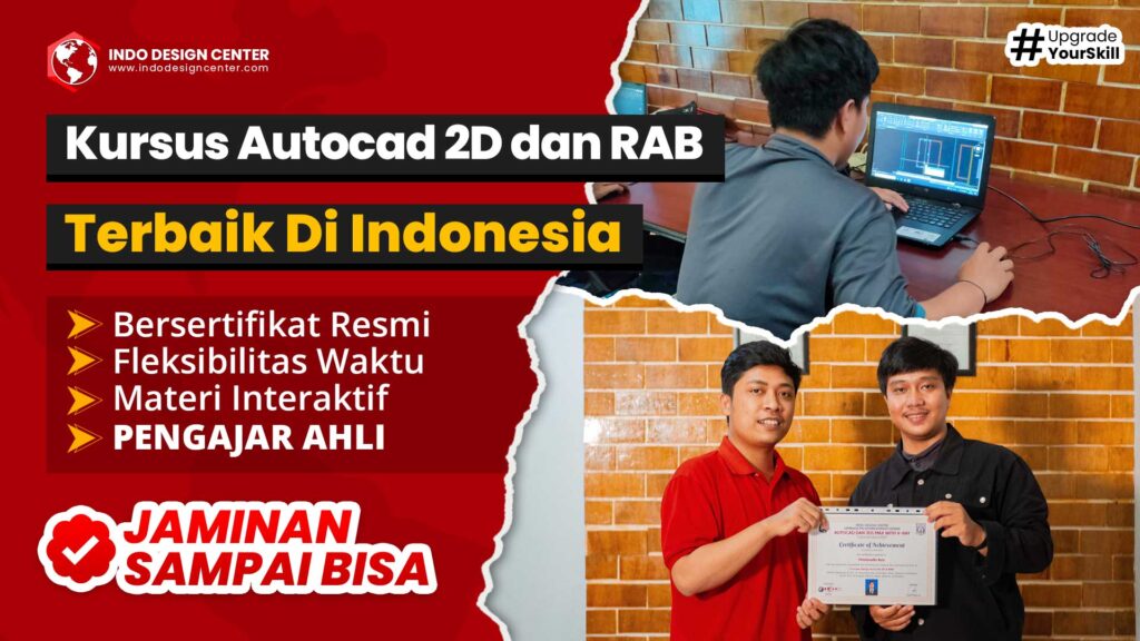 Kursus AutoCAD 2D dan RAB Bersertifikat Terbaik di Indonesia