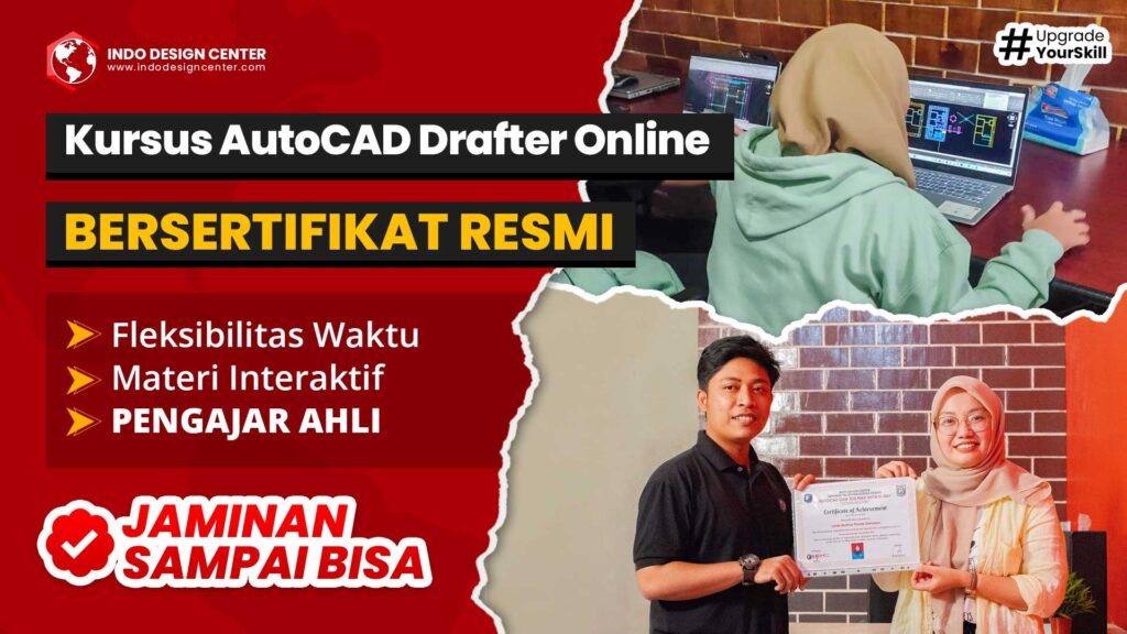 Kursus AutoCAD Drafter Online Bersertifikat Resmi